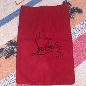Authentic Christian Louboutin heel dust bag